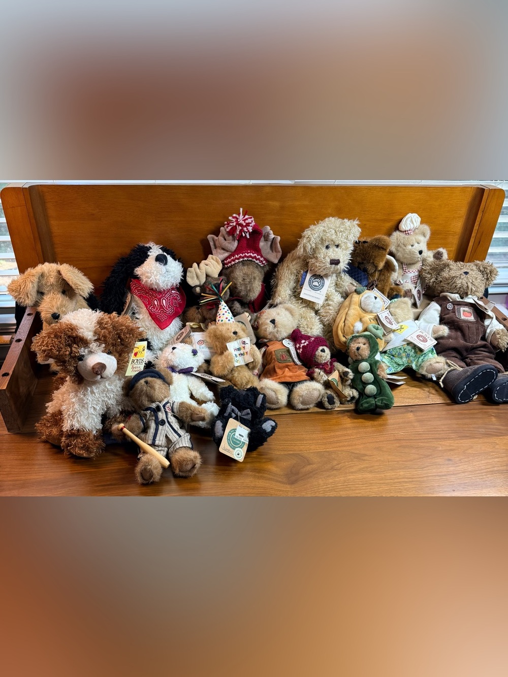 Boyds Bears Plush lot 19 Bears dogs moose all WITH TAGS